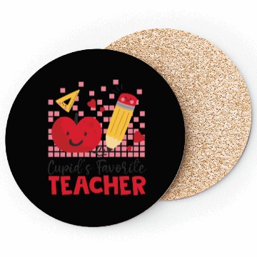 Discover Retro Cupid s Favorite Teacher Teacher Valentines Coasters