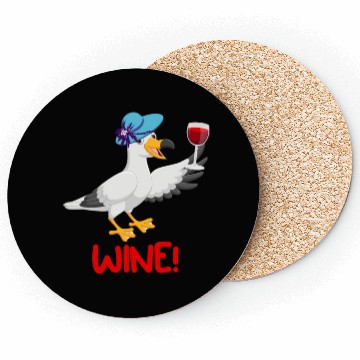 Discover Seagull Coasters Wine Lover North German Seagulls