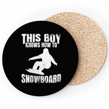 Discover Snowboarding Boy Coasters