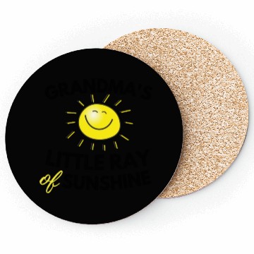Discover Grandma's Little Ray Of Sunshine Cute Baby Coasters
