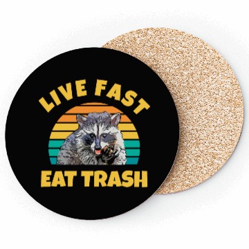 Discover Playful Raccoon Design Coasters