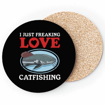 Discover Catfish Fishing Love Catfishing Coasters