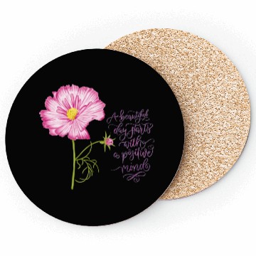 Discover Flowers For Spring And A Positive Mind Coasters