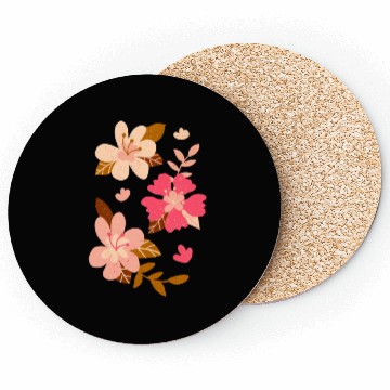 Discover Pink Hibiscus Flowers Coasters