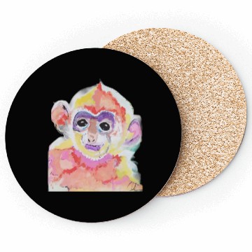 Discover Monkey Animati Painting Design Coasters