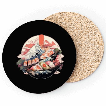Discover Zen Sushi Waters Coasters