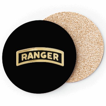 Discover us army ranger tab enameled Coasters