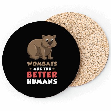 Discover Wombat Australian Animal Lover Coasters