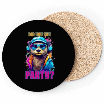 Discover Party Otter Coasters