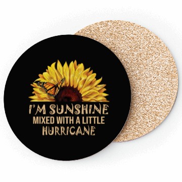 Discover I'M Sunshine Mixed With Little Hurricane Coasters
