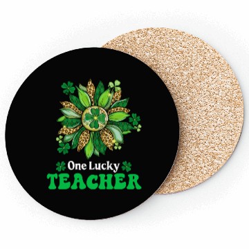 Discover One Lucky Teacher St Patrick s Day Sunflower Coasters