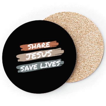 Discover Share Jesus Save Lives Coasters