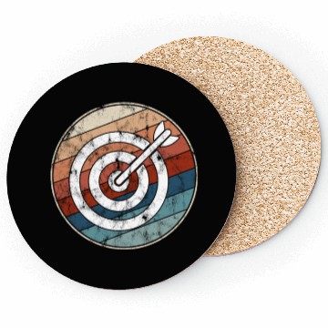 Discover Retro Archery Bullseye Coasters