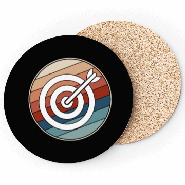 Discover Retro Archery Bullseye Coasters