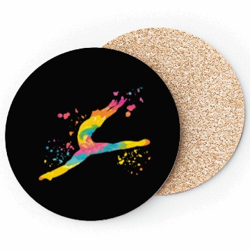 Discover Ballet Dancer Colorsplash Man Ballerino Coasters