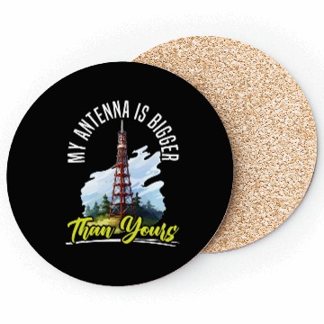 Discover Ham Radio Operator Morse Code Radioactivity Coasters
