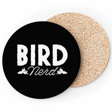 Discover Bird Nerd Joke Birds Lover Budgie Parrot Heron Coasters