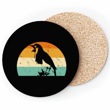 Discover Bird Chirp Art Budgie Sparrow Canary Hummingbird Coasters