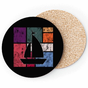 Discover Vintage Sailing Adventure Coasters