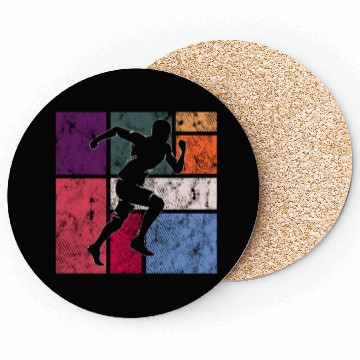 Discover Vintage Running Athlete Coasters
