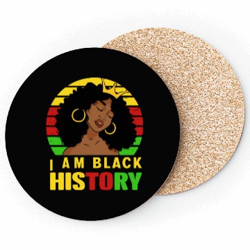 Discover I Am Black History Month African American For Coasters