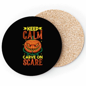 Discover Scary Pumpkin Halloween Costume Autumn Fall Gift Coasters