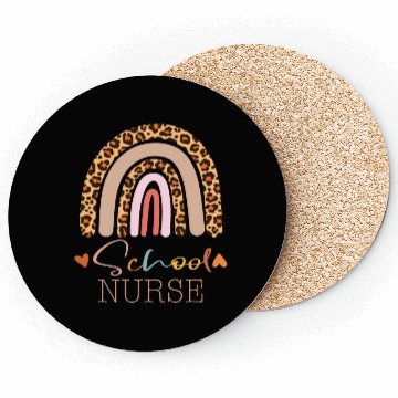 Discover Cute Leopard Print School Nurse Back To School Coasters