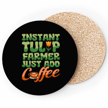 Discover Tulip Gardening Coffee Coasters