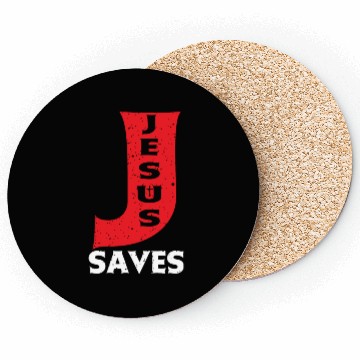 Discover Jesus Saves Love Jesus Christian Christmas Coasters
