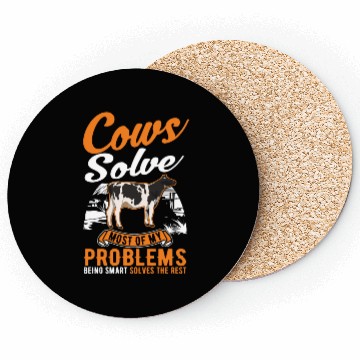 Discover Cow Gift Farmer Cattle Breeder Cows Coasters