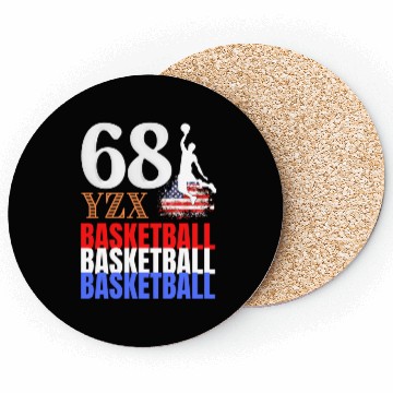 Discover American basketball tri-colour Coasters