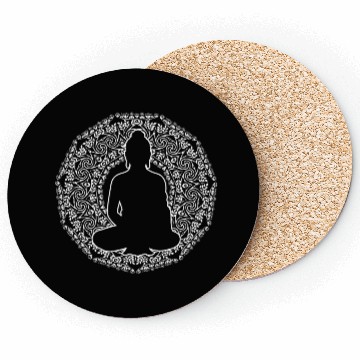 Discover Buddha Mandala Spiritually Person Gift Coasters