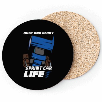 Discover Sprint Car Mom Dirt Track Racing Racing Race Day Coasters