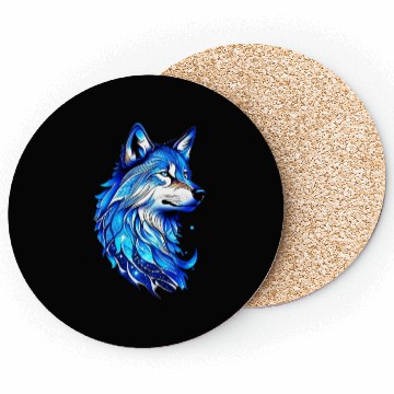 Discover Blue Wolf Coasters
