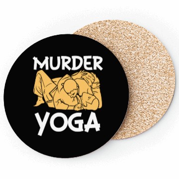 Discover Murder Yoga Coasters