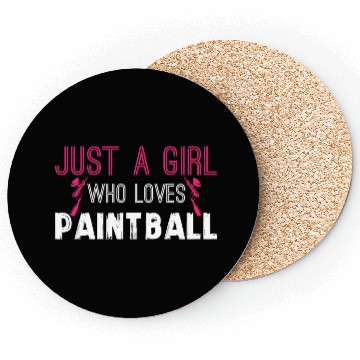Discover Paintball Girl Paintballer Airsoft Gear Camo Mask Coasters