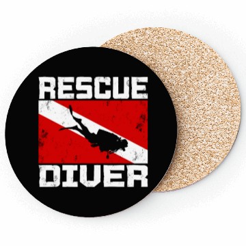 Discover Dive Master Rescue Diver Scuba Diving Instructor Coasters
