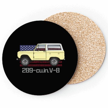 Discover A Light Yellow Car Coasters