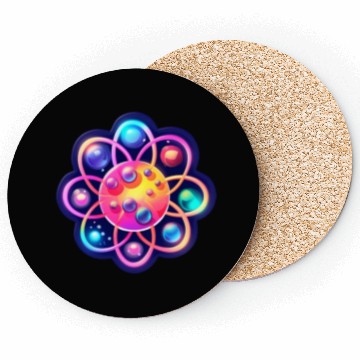 Discover Atom Physics Nerd Atomic Model Coasters