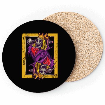 Discover Spades King Poker Ace Texas Hold'em Coasters