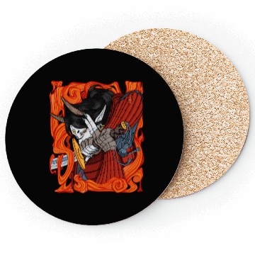 Discover Samurai Demon Warrior Coasters