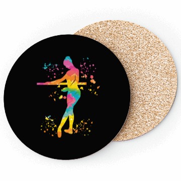Discover Ballet Dancer Colorsplash Ballerina Coasters