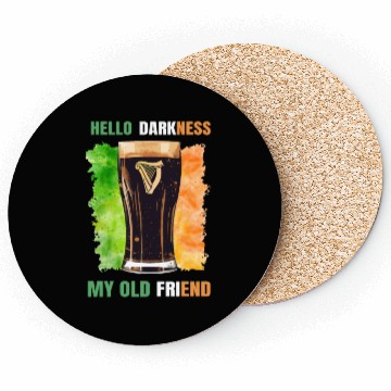 Discover Hello Darkness My Old Friend Irish Stout Coasters