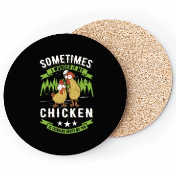 Discover Chickens Chicken Farm Farmer Coasters