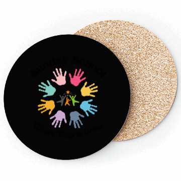 Discover Sunday School Where Hearts Grow Coasters