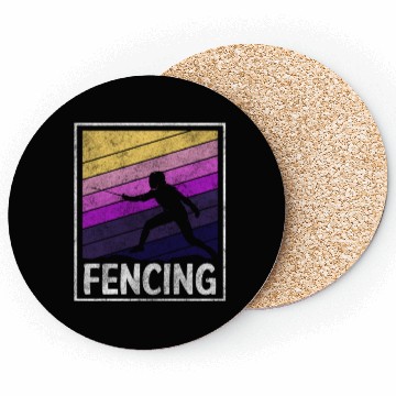 Discover Fencing Sport Sport Fencing Coasters