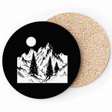 Discover Mountains Nature Outdoor Adventure Coasters