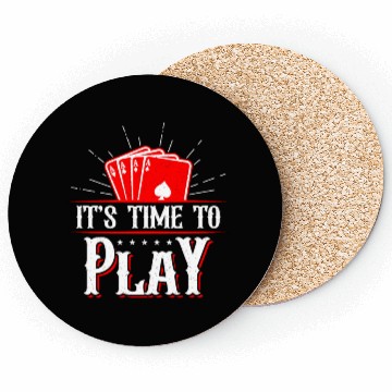 Discover Classic Blackjack It's Time To Play Casino Dealer Coasters