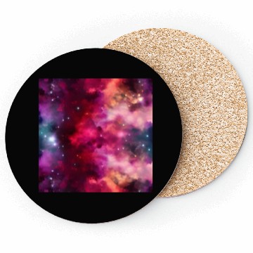 Discover Galaxy nebula abstract design Coasters