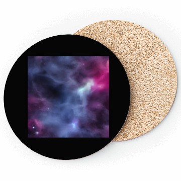 Discover Galaxy nebula abstract design Coasters